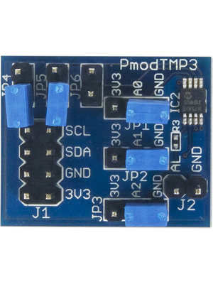 Digilent - 410-287 PMODTMP3 - PmodTMP3, Module, I2C, 410-287 PMODTMP3, Digilent