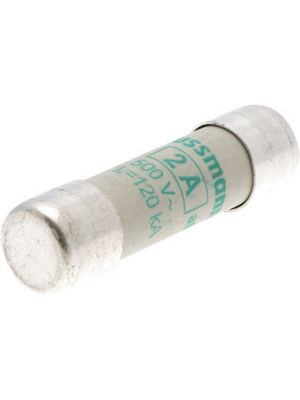 Eaton - C10M2 - Fuse10 x 38 mm,500 VAC,2 A 2 A Slow-blow Bussmann, C10M2, Eaton