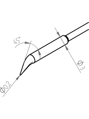 Ersa - 0462SDLF002/SB - Soldering tip PU=Pack of 2 pieces, 0462SDLF002/SB, Ersa