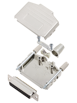 Encitech Connectors - DPPK25-M-DBS-K - D-Sub socket kit 25P, DPPK25-M-DBS-K, Encitech Connectors
