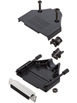 Encitech Connectors - DTPK-P-25-HDS44-K - D-Sub HD connector kit 44P, DTPK-P-25-HDS44-K, Encitech Connectors