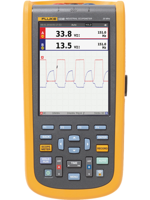 Fluke - FLUKE-123B/EU +CAL - Handheld Oscilloscope ScopeMeter 2x20 MHz 0.025 GS/s, FLUKE-123B/EU +CAL, Fluke