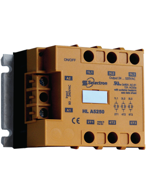 Selectron - HL A5250 - Solid state relay, three phase 90...240 VAC, HL A5250, Selectron