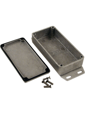 Hammond - 1590WGF - Metal enclosure, Natural aluminum, 50 x 100 x 25 mm, Die cast aluminium, IP 65, 1590W, 1590WGF, Hammond