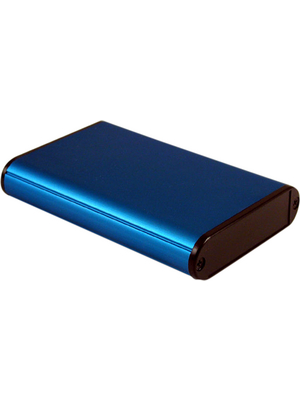 Hammond - 1455B1002BU - Metal enclosure, blue, 71.7 x 100 x 19 mm, Aluminium, 1455B1002BU, Hammond