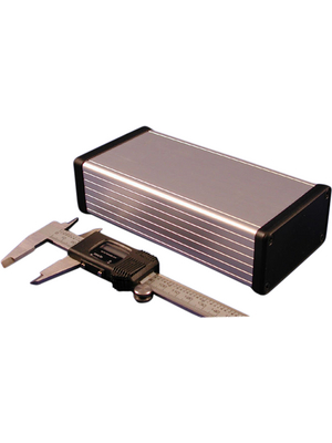 Hammond - 1455K1602 - Metal enclosure, clear, 78 x 160 x 43 mm, Aluminium, 1455K1602, Hammond