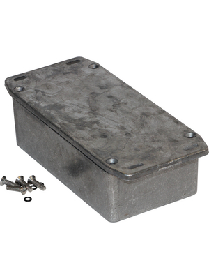Hammond - 1590WNFL - Metal enclosure, Natural aluminum, 65.5 x 121.2 x 40 mm, Die cast aluminium, IP 65, 1590W, 1590WNFL, Hammond
