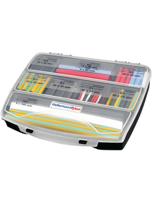 HellermannTyton - SHRINKIT 321 UNIVERSAL BASIC PO-X DIV - Heat-shrink tubing, Kit Polyolefin, cross-linked (POX) 3:1 -55...+135 C - 380-03005, SHRINKIT 321 UNIVERSAL BASIC PO-X DIV, HellermannTyton