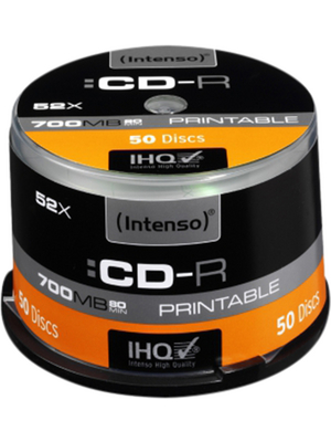 Intenso - 1801125 - CD-R 700 MB Spindle of 50, 1801125, Intenso