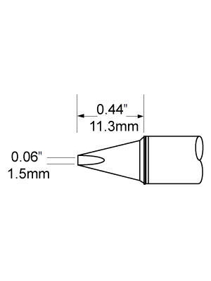 Metcal - SFV-CH15A - Soldering tip Chisel 1.5 mm 390 C, SFV-CH15A, Metcal