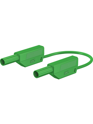 Staeubli Electrical Connectors - XVS-410/EVO 50cm grün/green - Test lead ? 4 mm green 50 cm 1 mm2 CAT II / CAT III, XVS-410/EVO 50cm grün/green, St?ubli Electrical Connectors