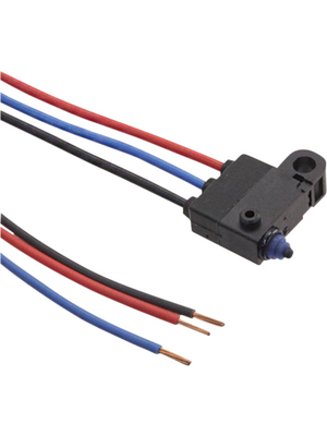 Omron Electronic Components - D2HW-C201M - Micro switch 0.1 A Plunger N/A 1 change-over (CO), D2HW-C201M, Omron Electronic Components