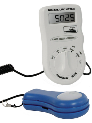PeakTech - PeakTech 5025 - Digital Lux meter 200...50000 Lux, PeakTech 5025, PeakTech