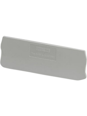 Phoenix Contact - D-ST 4-QUATTRO - End plate, grey, D-ST 4-QUATTRO, Phoenix Contact