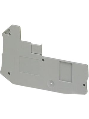 Phoenix Contact - D-UT 6-QUATTRO/2P - End plate, grey, D-UT 6-QUATTRO/2P, Phoenix Contact