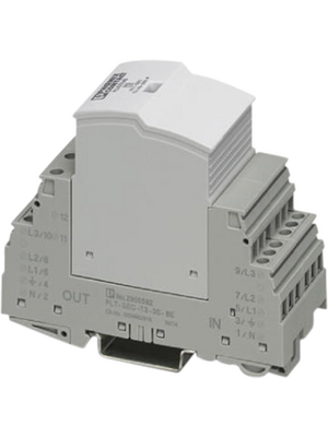 Phoenix Contact - PLT-SEC-T3-3S-230-FM - Surge Protection Device 26 A, PLT-SEC-T3-3S-230-FM, Phoenix Contact