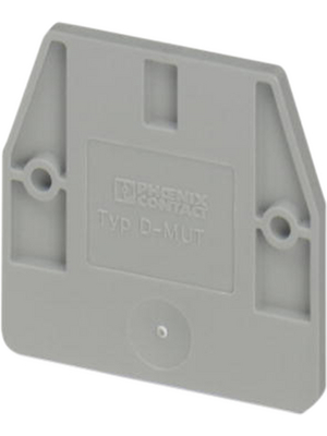 Phoenix Contact - D-MUT 2,5/4 BU - End plate, blue, D-MUT 2,5/4 BU, Phoenix Contact