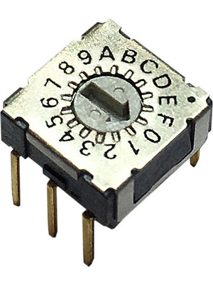 RND Components - RND 210-00134 - Rotary DIP switch HEX 3+3, RND 210-00134, RND Components