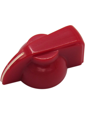 RND Components - RND 210-00270 - Pointer Knob, red, with line, Diameter19 mm, RND 210-00270, RND Components