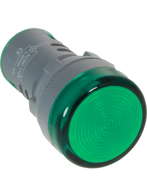 RND Components - RND 210-00054 - 22 mm Panel Indicator green 12 V, RND 210-00054, RND Components