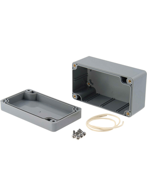 RND Components - RND 455-00209 - Plastic enclosure 65 x 115 x 55 mm dark grey ABS IP 65 N/A, RND 455-00209, RND Components