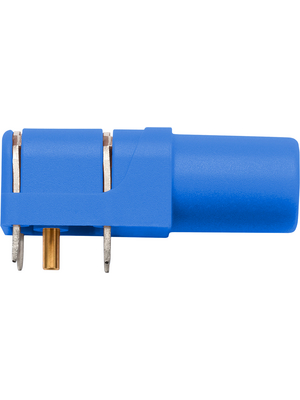 Schtzinger - SWEB 8094 Au / BL - Angled Safety Socket ? 4 mm blue CAT III N/A, SWEB 8094 Au / BL, Schtzinger