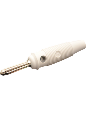 SKS Kontakttechnik - BUELA 30 K white - Plug ? 4 mm white CAT I N/A, BUELA 30 K white, SKS Kontakttechnik