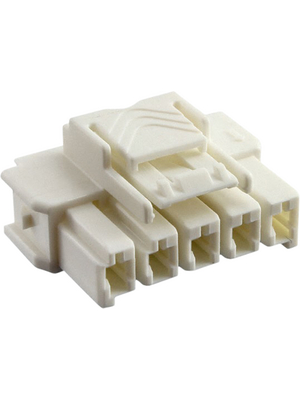 TE Connectivity - 1-1971773-7 - Male Housing Pitch6 mm Poles 1 x 5 Single row / Free hanging/cable mount Power Triple Lock, 1-1971773-7, TE Connectivity