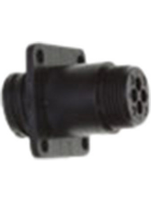 TE Connectivity - 206061-1 - Receptacle CPC1 Poles=4, accepts male contacts / Square Flange, 206061-1, TE Connectivity