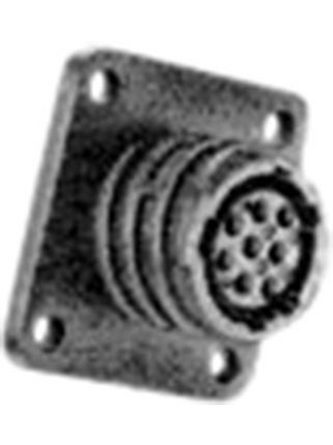 TE Connectivity - 206433-1 - Receptacle CPC2 Poles=8, accepts female contacts / Square Flange, 206433-1, TE Connectivity