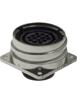 TE Connectivity - 208487-1 - Receptacle CPC1 Poles=14, accepts female contacts / Square Flange, 208487-1, TE Connectivity