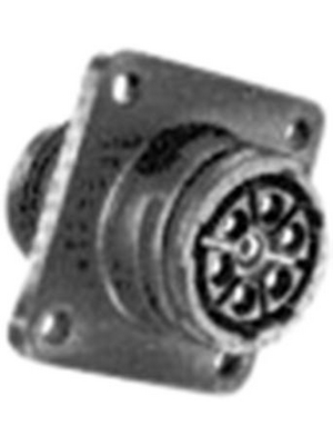 TE Connectivity - 211398-1 - Receptacle CPC1 Poles=7, accepts female contacts / Square Flange, 211398-1, TE Connectivity