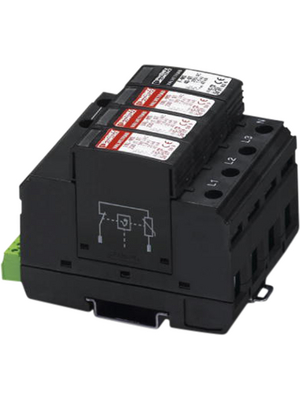 Phoenix Contact - VAL-MS 320/3+1/FM - Surge Protection Device Type 2 - 2859181, VAL-MS 320/3+1/FM, Phoenix Contact