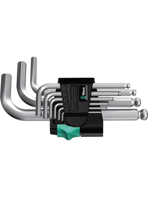 Wera - 950 PKS/9SMN CHROME - L-key set, Hex-Plus, 950 PKS/9SMN CHROME, Wera