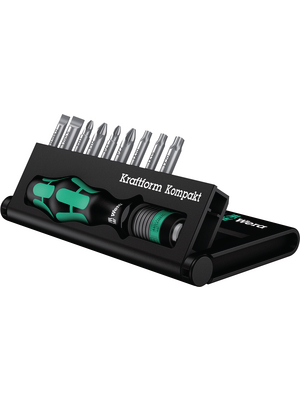 Wera - Kraftform Kompakt 10 - Kraftform Kompakt Bit set, 10 p., 10 p., Kraftform Kompakt 10, Wera