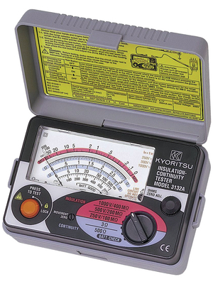 Kyoritsu - KEW3132A - Insulation tester 400 MOhm 250 VDC / 500 VDC / 1000 VDC 600 VAC, KEW3132A, Kyoritsu