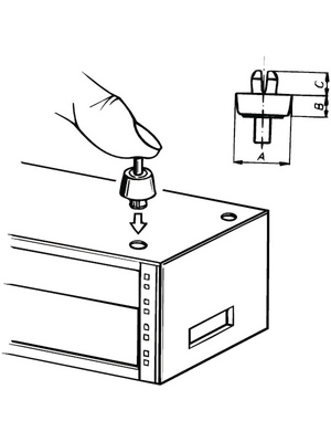 Pentair Schroff - 60224-009 - Foot, 60224-009, Pentair Schroff