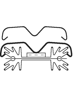 Fischer Elektronik - THF-104 - Transistor retaining clip for SK 104 TO-220 / TO-247 / TO-3P, THF-104, Fischer Elektronik