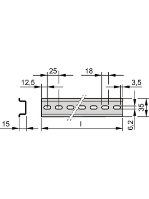 Pentair Schroff - 62405-010 - Support rail, TS 35/15 (EN 50022) N/A, 62405-010, Pentair Schroff