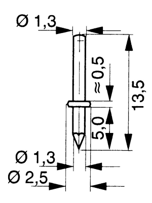Osterrath - TB 8/A - Pin terminal 1.3 mm N/A, TB 8/A, Osterrath