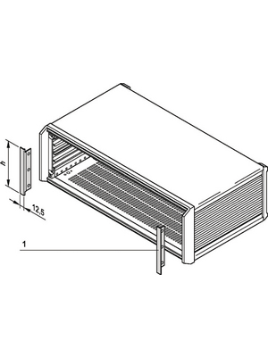 Pentair Schroff - 24576-017 - Trim Front, 2 HE, 24576-017, Pentair Schroff