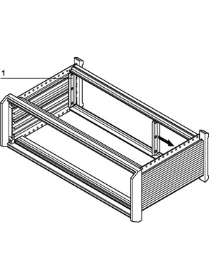 Pentair Schroff - 24576-118 - Trim Rear, 3 HE, 24576-118, Pentair Schroff