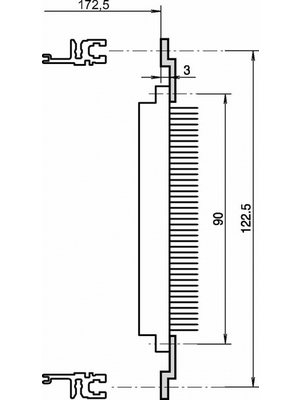 Pentair Schroff - 30822-033 - Rail, 30822-033, Pentair Schroff