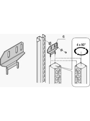 Pentair Schroff - 20110-068 - Bracket, 20110-068, Pentair Schroff