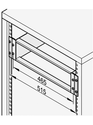 Pentair Schroff - 20838-084 - 19'' adaptor, 3 HE, 20838-084, Pentair Schroff