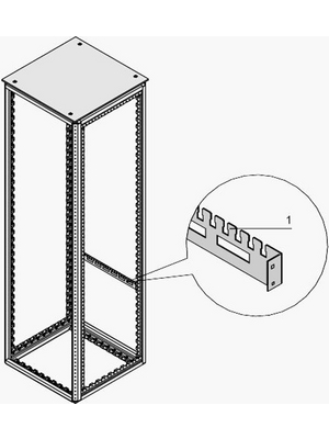 Pentair Schroff - 21236-093 - Cable support rail, 21236-093, Pentair Schroff