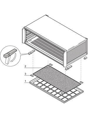 Pentair Schroff - 24576-096 - Air Filter, 84 TE, 24576-096, Pentair Schroff