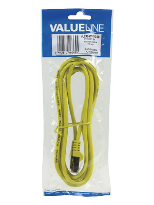 Valueline - VLCP85110Y2.00 - Patch cable CAT5 F/UTP 2.00 m, VLCP85110Y2.00, Valueline