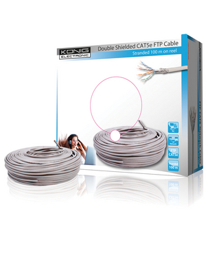 Koenig - CMP-SFTP5R100 - Network cable, CMP-SFTP5R100, K?nig