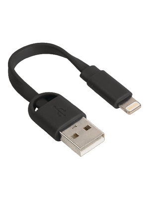 Sweex Europe BV - SMCA0311-00 - Sync and Charge Cable 0.06 m black, SMCA0311-00, Sweex Europe BV